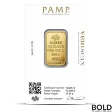 1/2 oz PAMP Fortuna Gold Bar (In Assay)