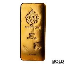 Gold Cast Bar Scottsdale Lion - 1 Kilo