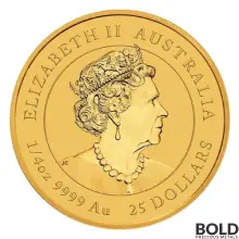 2023 Gold 1/4 oz Perth Lunar Year of the Rabbit BU