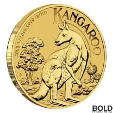 2023 Gold Perth Kangaroo 1/10 oz BU