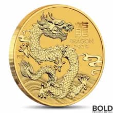 2024 1/2 oz Perth Lunar Year of the Dragon Gold Coin (BU)