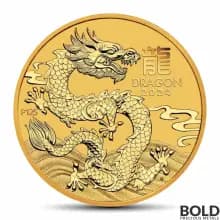 2024 1/2 oz Perth Lunar Year of the Dragon Gold Coin (BU)