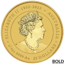 2024 1/4 oz Perth Lunar Year of the Dragon Gold Coin (BU)