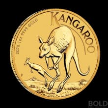 2022 Australian Perth Kangaroo 1 oz Gold BU