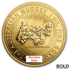 Gold Australian Nugget *Random Date* - 1 oz