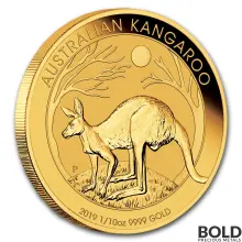 2019 Perth Kangaroo Gold 1/10 oz