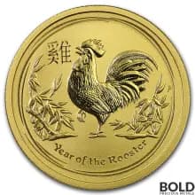 2017 Gold Australian Perth Lunar Rooster - 1 oz