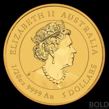 2020 Gold 1/20 oz Australia Perth Lunar Mouse