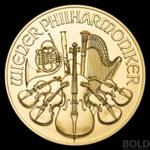 2022 Austria Philharmonic 1 oz Gold BU