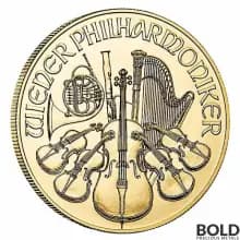 2023 Gold 1/2 oz Austria Philharmonic BU