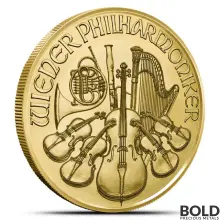 2024 1/10 oz Austrian Philharmonic Gold Coin - Tube of 20 (BU)