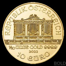 2022 Gold Austria Philharmonic - 1/10 oz