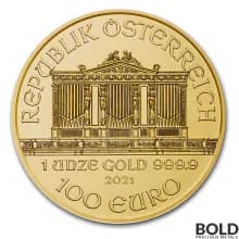 2021 Austria Philharmonic 1 oz Gold BU