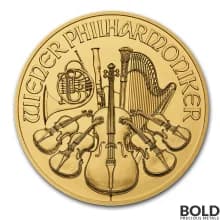 2021 Austria Philharmonic 1 oz Gold BU