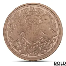 2022 British Memorial Sovereign King Gold Coin (Proof)