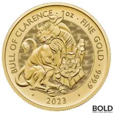 2023 Gold 1 oz Great Britain Tudor Beasts: Bull of Clarence BU Coin