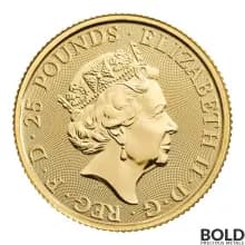 2023 Great Britain Tudor's Beasts: Yale of Beaufort - 1/4 oz Gold BU