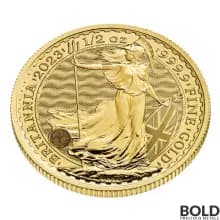 2023 Gold Royal Mint Britannia 1/2 oz BU - Queen