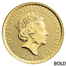 2023 Gold Royal Mint Britannia 1/4 oz BU - Queen