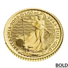 2023 Gold Royal Mint Britannia 1/10 oz BU - Queen