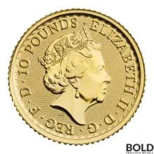 2023 Gold Royal Mint Britannia 1/10 oz BU - Queen