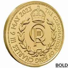 2023 Gold 1/4 oz Royal Mint King Coronation Crown BU