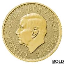2023 Gold 1/2 oz British Royal Mint Britannia King Charles III BU