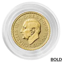 2023 Gold Royal Mint Britannia 1/10 oz BU - King