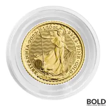 2023 Gold Royal Mint Britannia 1/10 oz BU - King