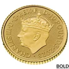 2023 Gold 1/10 oz Royal Mint King Coronation Crown BU