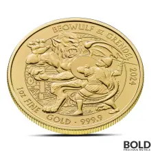 2024 1 oz British Beowulf & Grendel Gold Coin (BU)