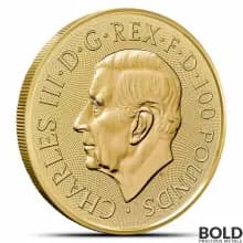 2024 1 oz British Gold Britannia and Liberty Coin (BU)