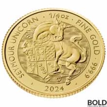 2024 1/4 oz British Tudor Beasts: Seymour Unicorn Gold Coin (BU)