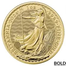 2024 Gold 1 oz British Royal Mint Britannia BU