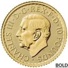 2024 Gold 1/10 oz British Royal Mint Britannia BU