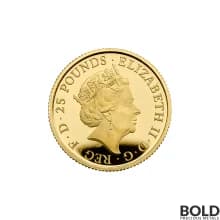 2022 Great Britain Lunar Year of the Tiger 1/4 oz Gold Proof
