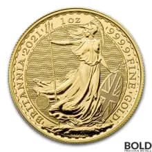 2021 Gold Great Britain Britannia - 1 oz