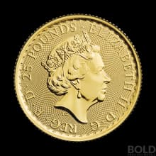 2021 Gold Great Britain Britannia - 1/4 oz