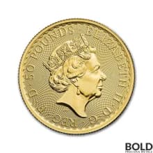 2022 Gold Great Britain Britannia - 1/2 oz