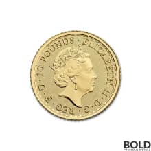 2022 Gold Great Britain Britannia - 1/10 oz