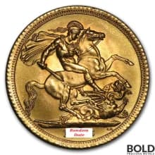 British Queen Elizabeth II Sovereign Gold Coin (Random Date)
