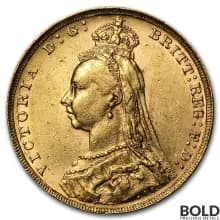 Gold Great Britain Queen Victoria Sovereign - Jubilee