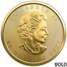 2022 Gold 1 oz Canadian Maple Leaf - Single Sourced Meliadine Mine