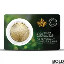 2023 1 oz Canadian Gold Maple Leaf (Single Sourced Newmont Mine)