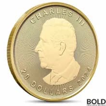 2024 1/2 oz Canadian Maple Leaf Gold Coin (BU)