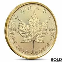 2024 1/2 oz Canadian Maple Leaf Gold Coin (BU)