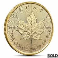 2024 1/4 oz Canadian Maple Leaf Gold Coin (BU)