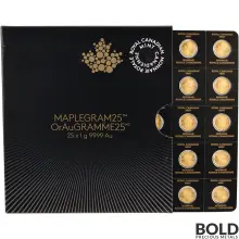 Gold Canadian Maple Gram - 25 Gram