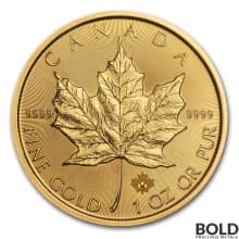 2016 Gold Canadian Maple Leaf - 1 oz