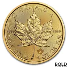 2020 Gold Canadian Maple Leaf - 1 oz